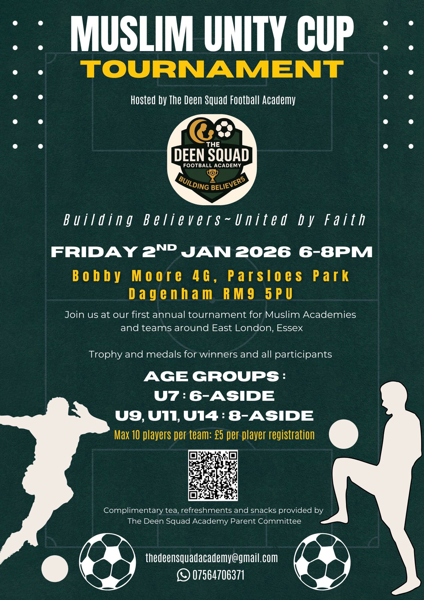 Muslim Unity Cup Tournament Poster
